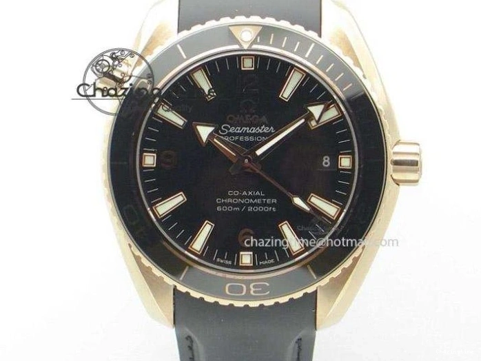 0210 Attractive Planet Ocean Master Chronometer 600M 45.5mm SCF 1:1 Best Edition Black Orange Bezel Black Dial on Black Rubber Strap A9900 Super Clone 7668